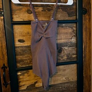 Free People Brown Shapewear Bodysuit